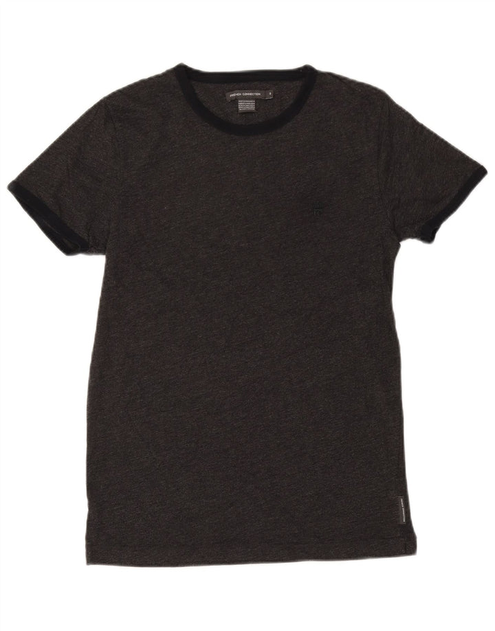 T-shirt da uomo French Connection Top piccola in cotone grigio