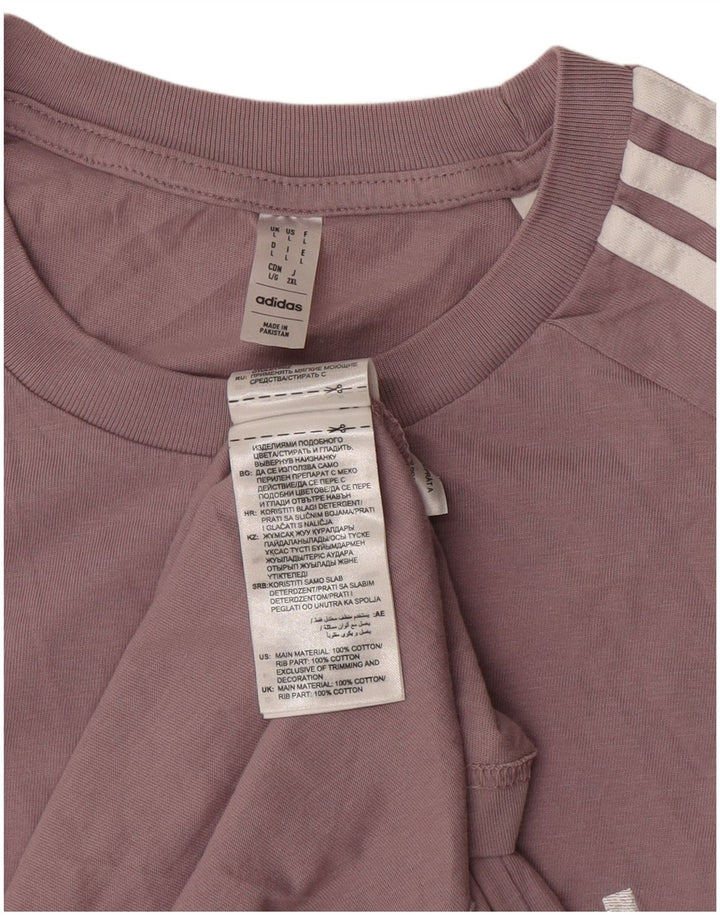 Maglietta Adidas da uomo Top Large in cotone viola