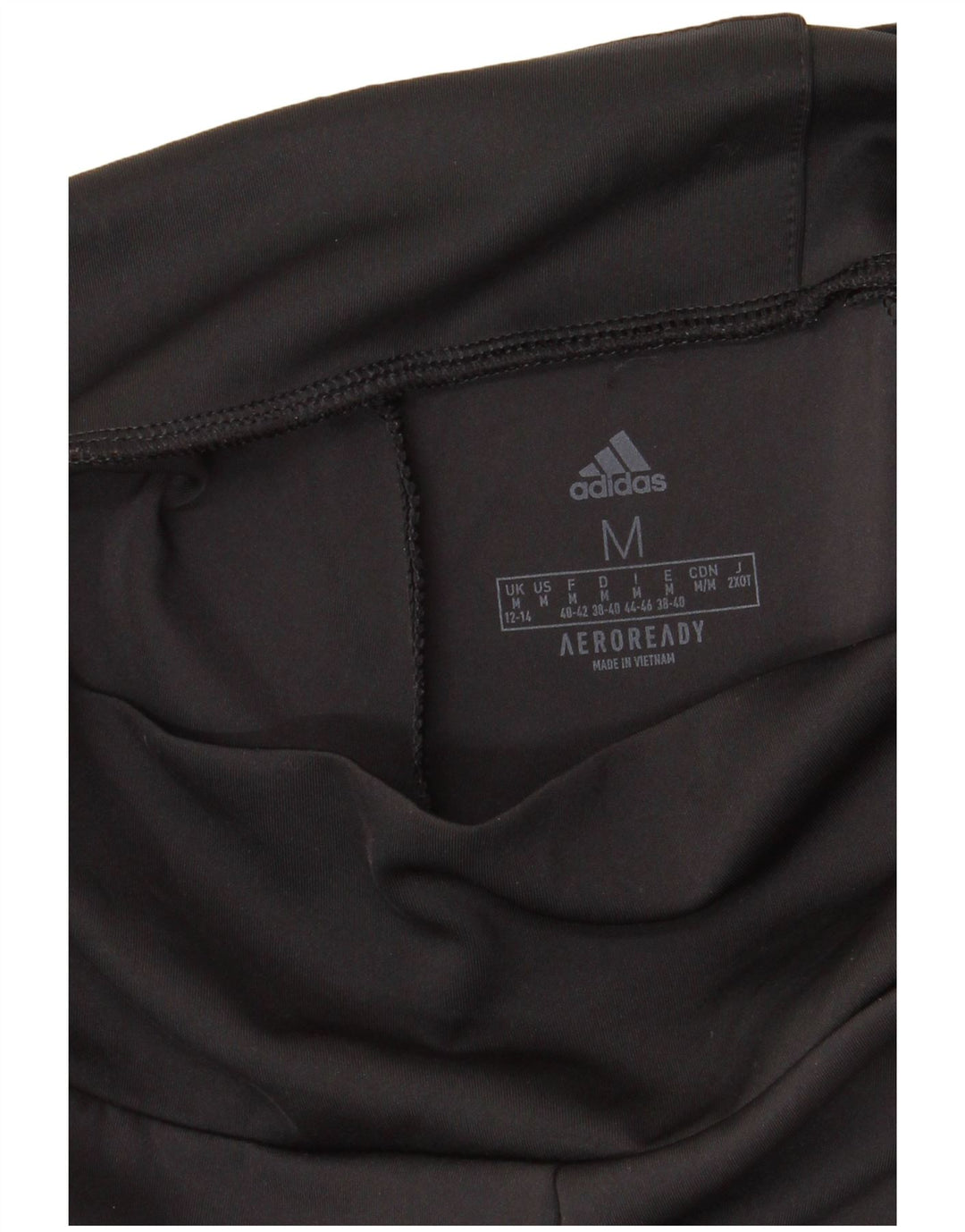Leggings Adidas Aeroready da donna UK 12/14 Medio Nero