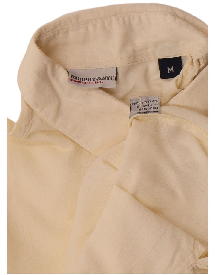 Camicia a maniche a 3/4 da donna Murphy & Nye in cotone bianco sporco medio