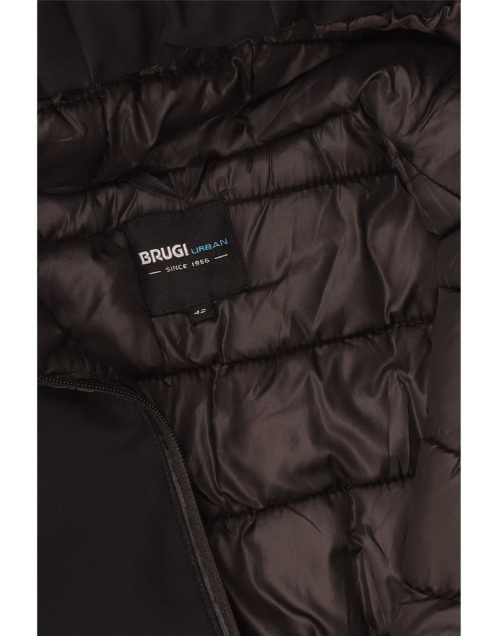 Cappotto imbottito con cappuccio Brugi Donna IT 42 Medio Nero