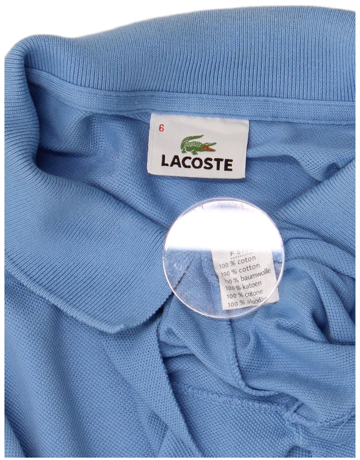 Polo da uomo LACOSTE taglia 6 XL in cotone blu
