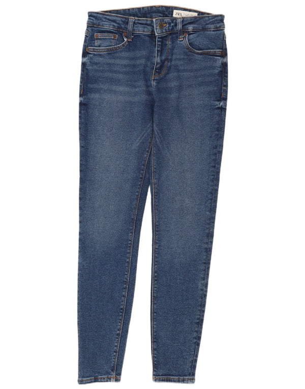 Jeans skinny da donna Zara EU 38 piccoli W28 L28 blu