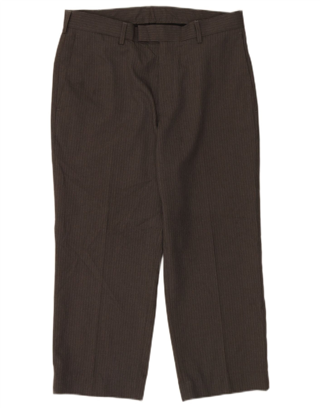 Pantaloni corti dritti da uomo Farah W32 L24 poliestere gessato grigio