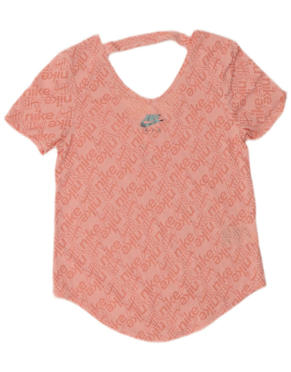 T-shirt grafica da donna Nike Top UK 6 XS cotone rosa