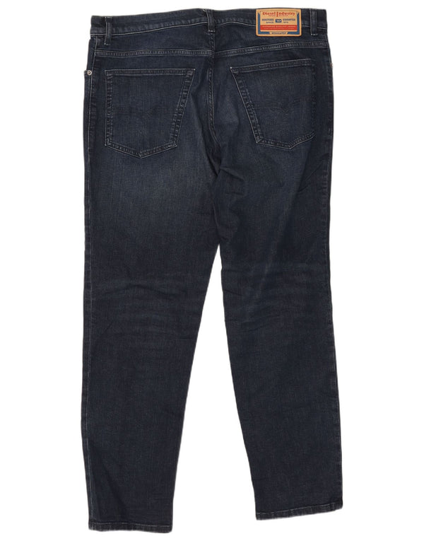 Jeans slim da uomo DIESEL W36 L32 cotone blu navy
