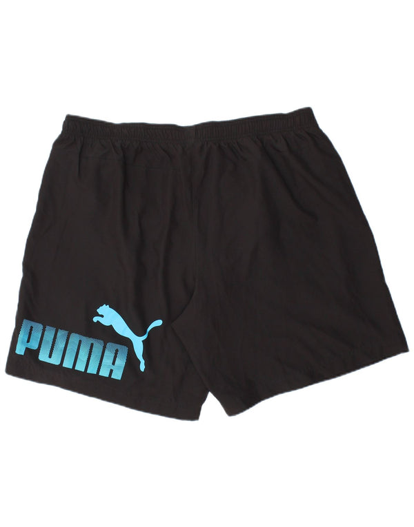 Pantaloncini sportivi grafici da uomo Puma XL poliestere nero