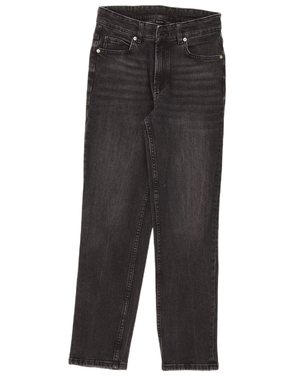 Jeans dritti da donna Massimo Dutti EU 34 2XS W24 L26 Cotone nero