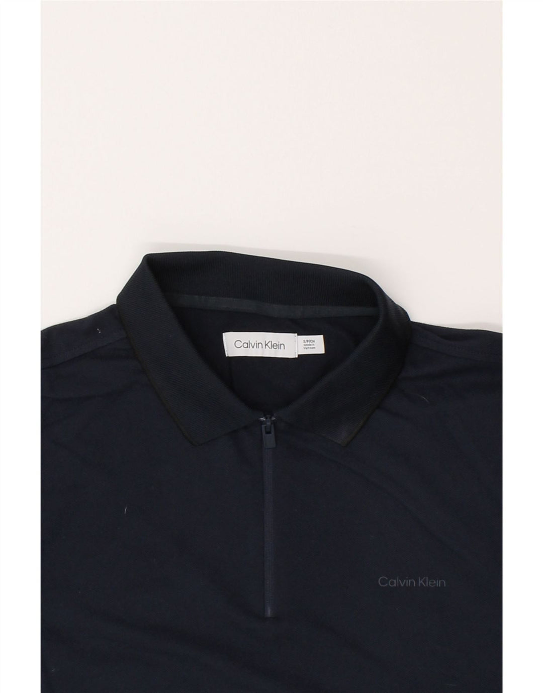 CALVIN KLEIN Mens Polo Shirt Small Navy Blue Vintage Calvin Klein and Second-Hand Calvin Klein from Messina Hembry 