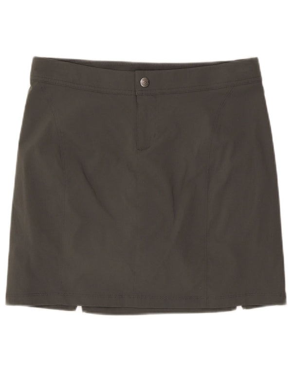 Minigonna a vita bassa da donna Columbia UK 8 piccola W30 nylon grigio