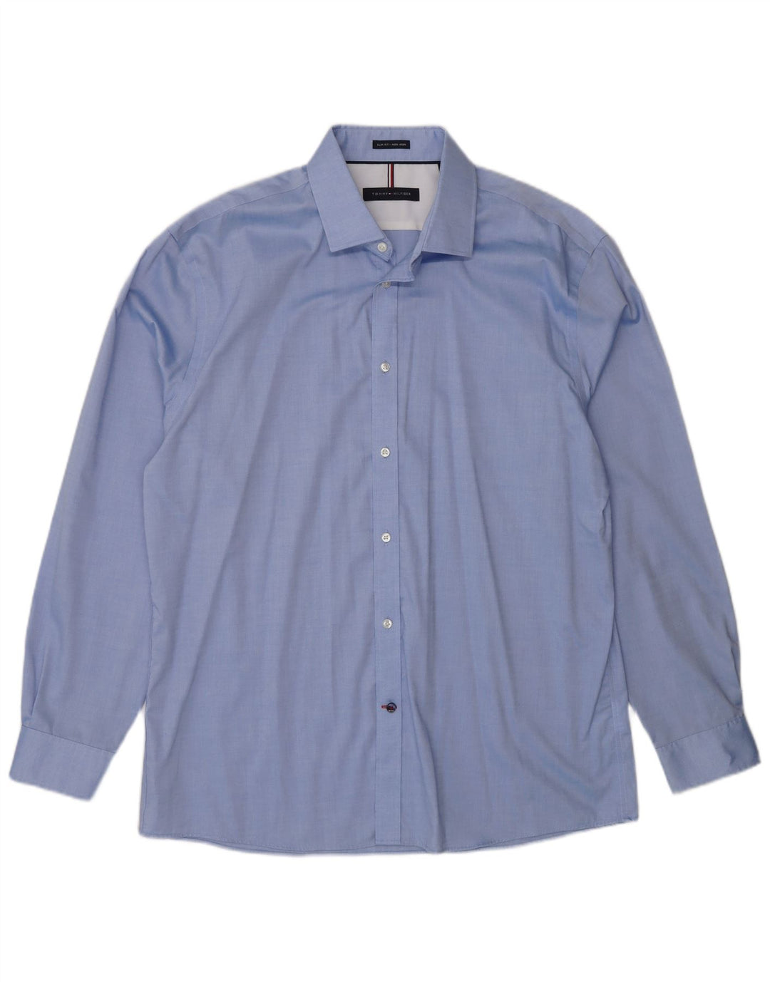 Camicia slim fit da uomo Tommy Hilfiger taglia 16 grande blu