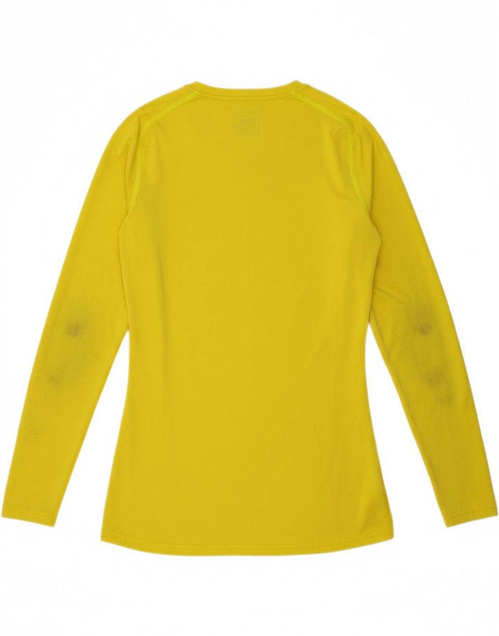 PUMA Womens Top Long Sleeve UK 14 Large Yellow Polyester Vintage Puma and Second-Hand Puma from Messina Hembry 