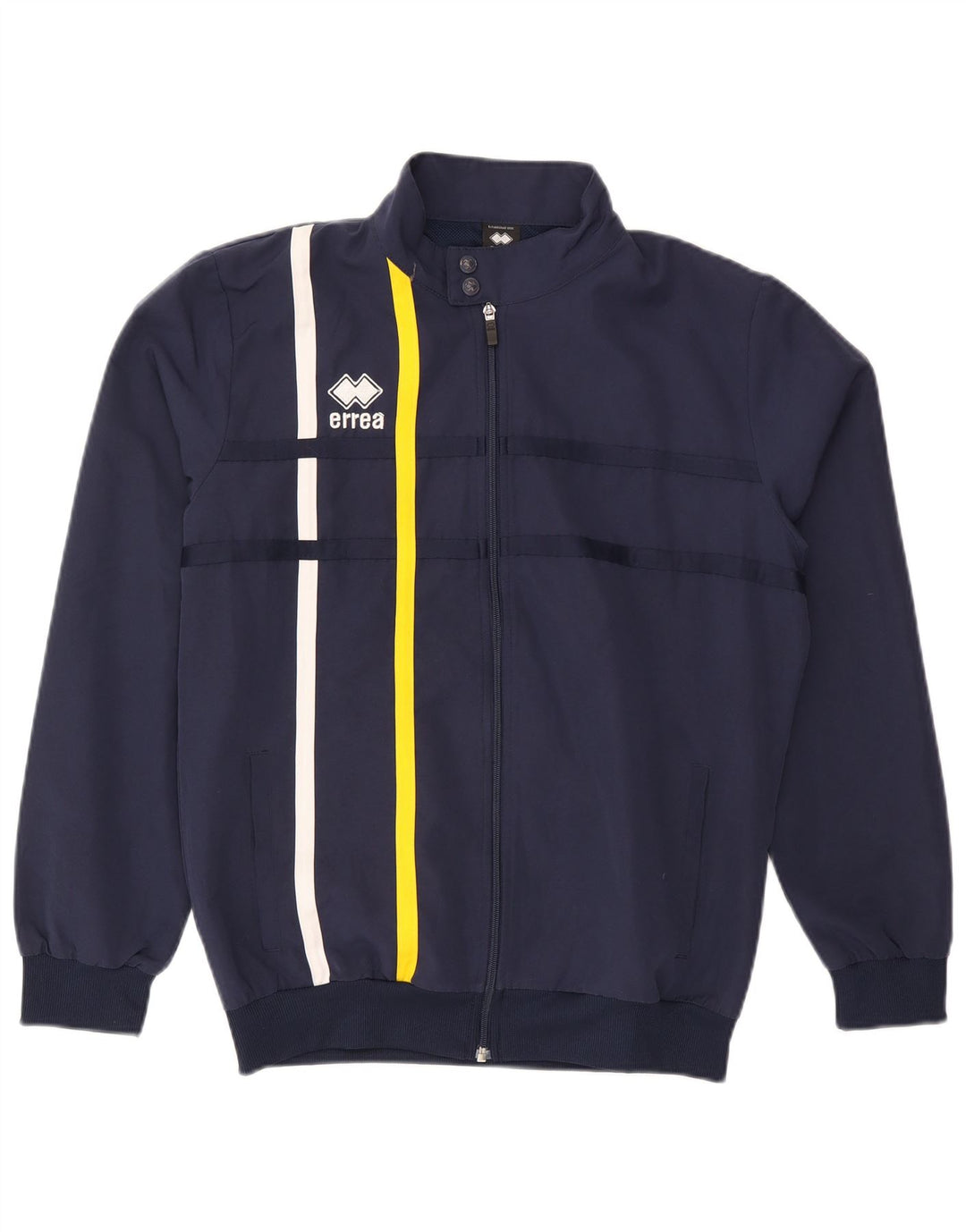 Giubbotto bomber da uomo Errea UK 40 Large in poliestere a righe blu navy