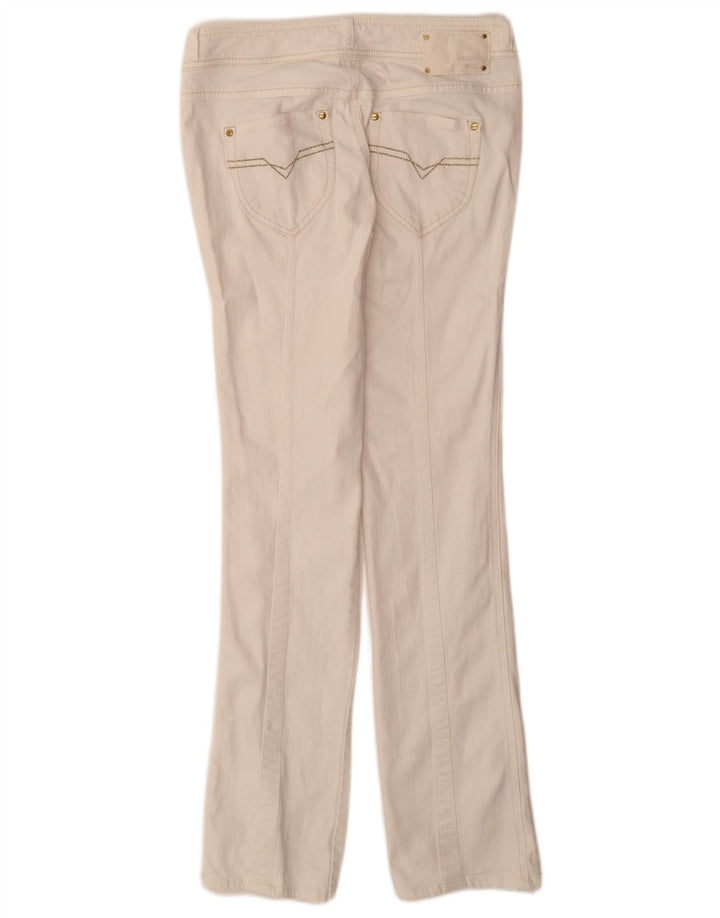 DIESEL Womens Rokket Straight Jeans W29 L32 White Cotton
