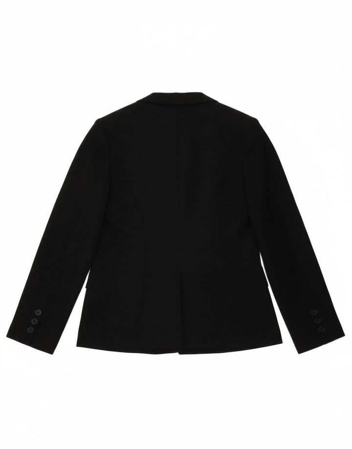 Giacca blazer a 3 bottoni da donna Hobbs UK 14 grande poliestere nero