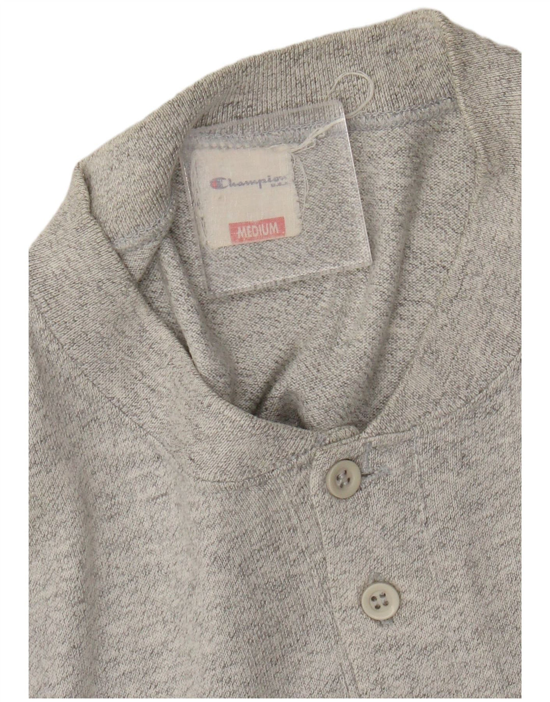 T-shirt da uomo Champion Top in cotone grigio medio