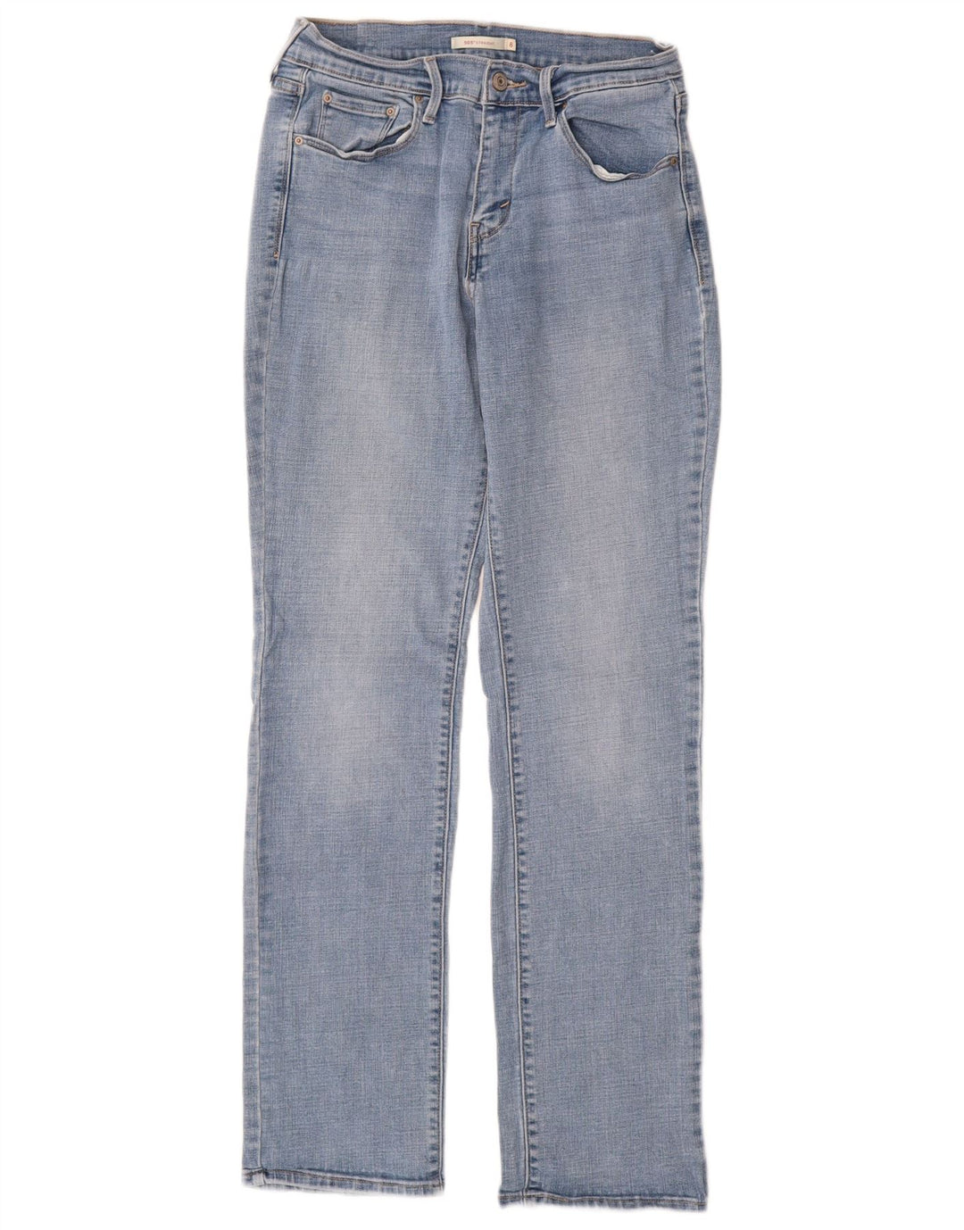 LEVI'S Jeans dritti da donna 505 US 8 medio W29 L32 cotone blu