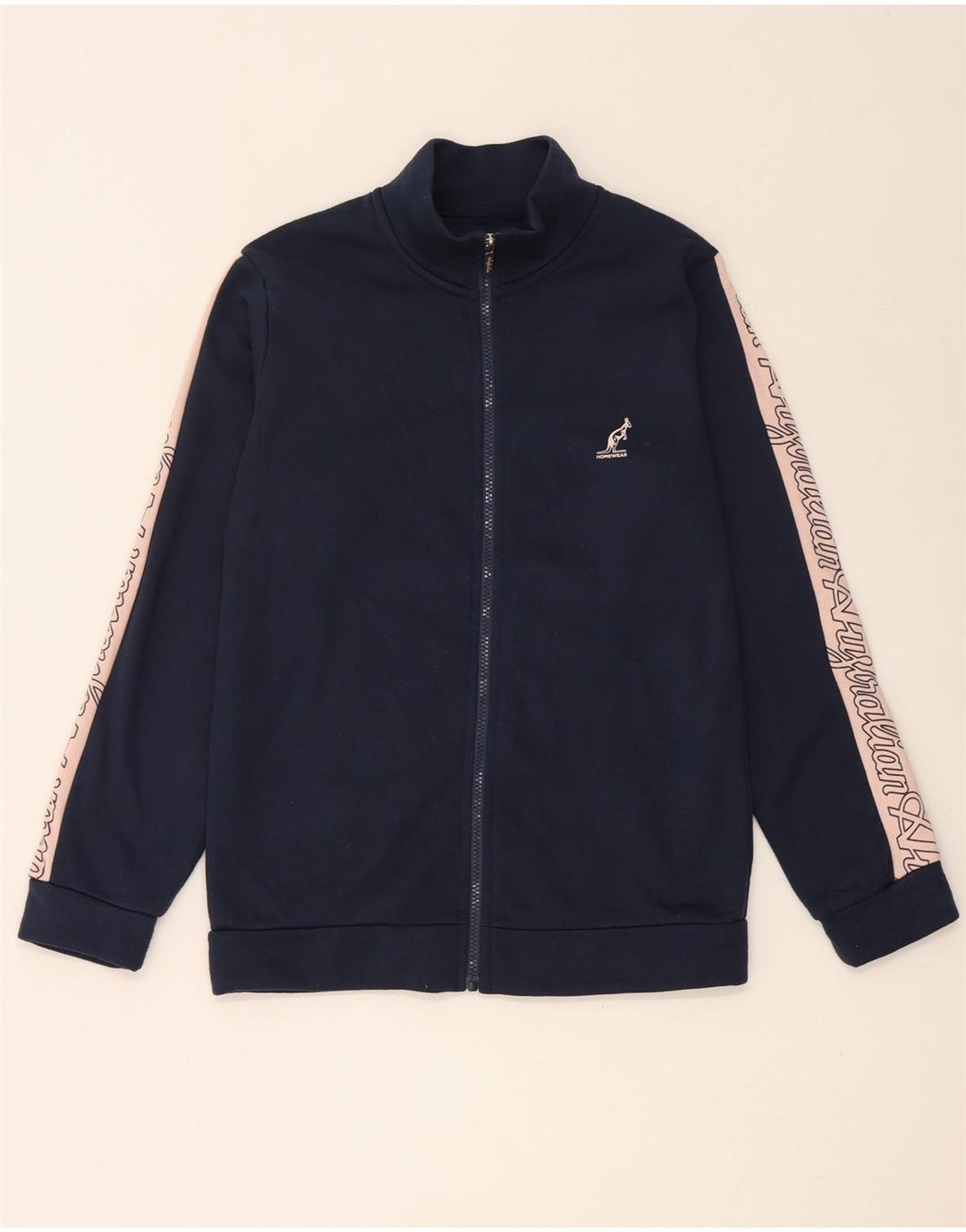 AUSTRALIAN L'ALPINA Giacca da tuta da donna UK 14 Medio Blu Navy