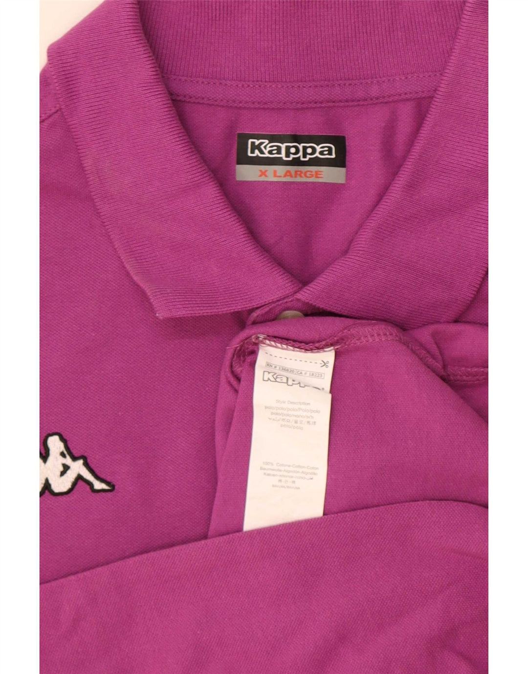 Polo Kappa Uomo XL Viola in cotone