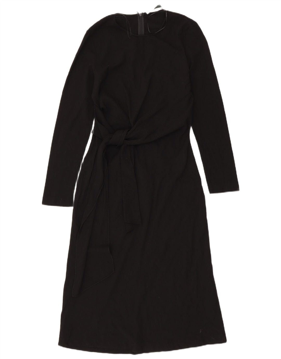 Abito lungo ZARA da donna a maniche lunghe UK 12 medio in lana nera
