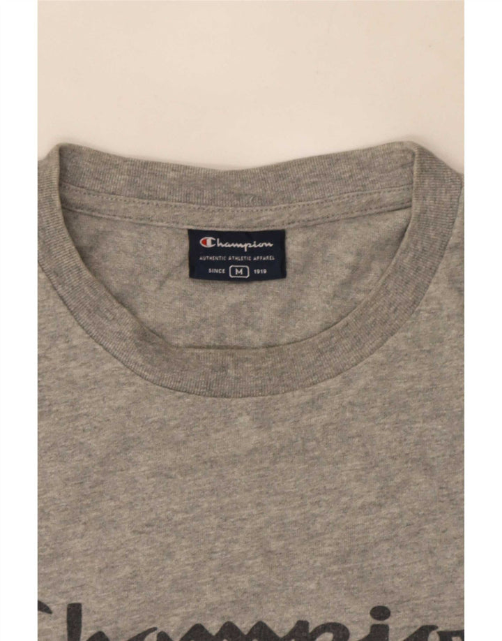 T-shirt grafica da uomo Champion Top grigio medio