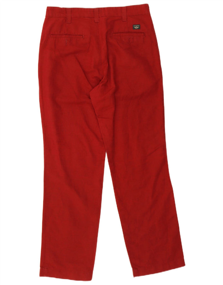 Pantaloni chino dritti kaki da uomo Dockers W33 L32 rossi