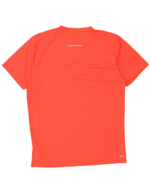 T-shirt da uomo New Balance Top in poliestere arancione medio