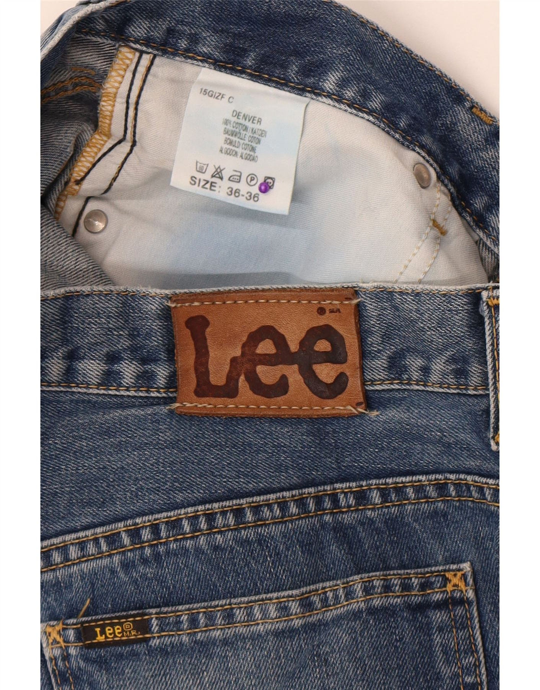 Jeans Lee Denver Bootcut da uomo W36 L33 in cotone blu