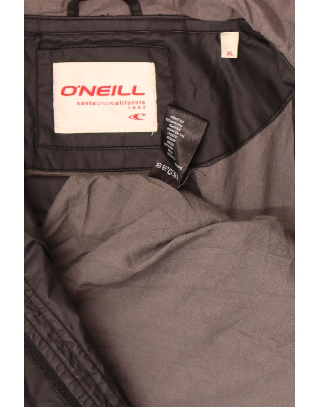 Giacca antipioggia con cappuccio da donna O'Neill UK 18 XL cotone nero