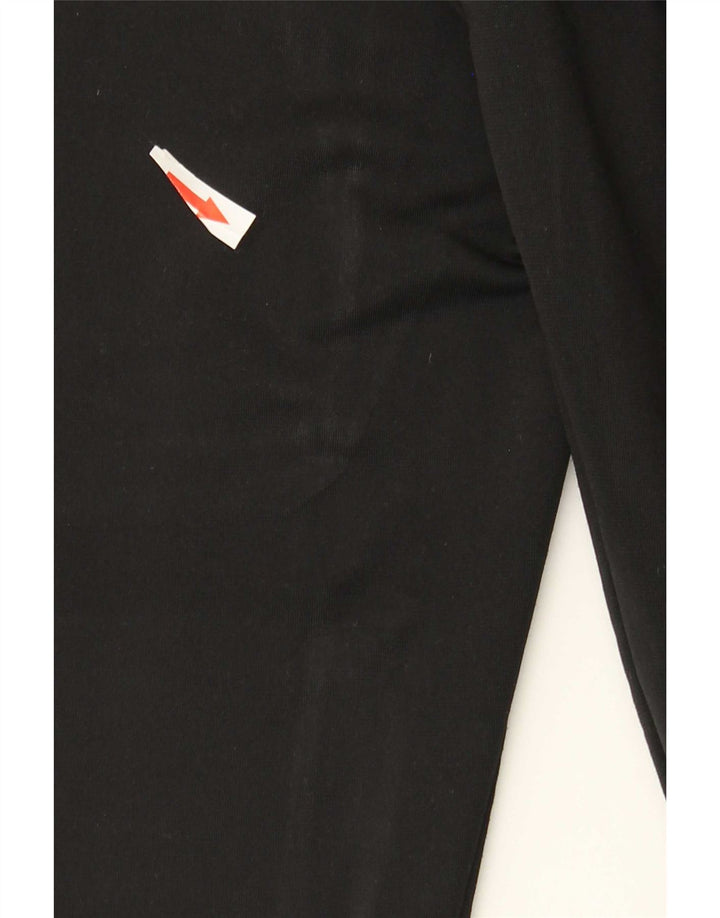 Pantaloni da tuta con grafica Kappa da uomo Joggers medio poliestere nero
