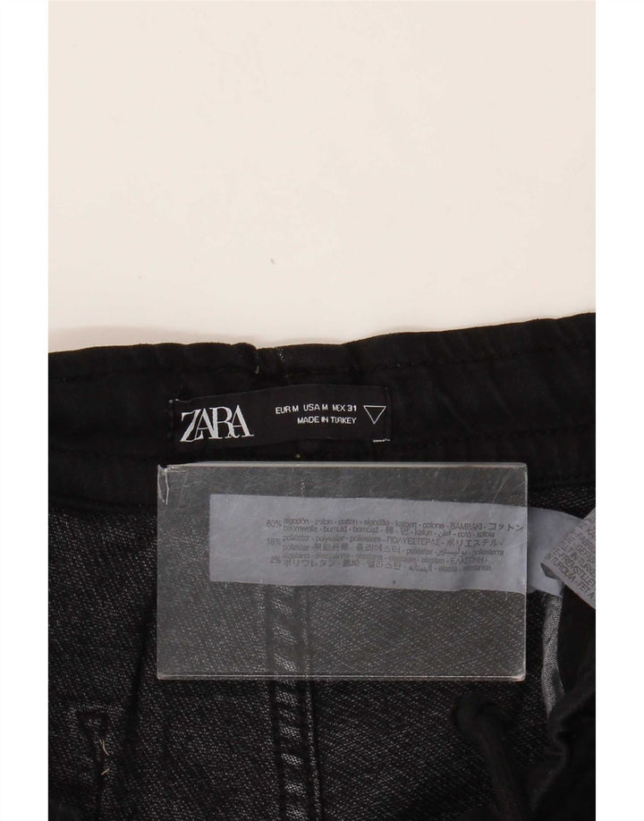 Pantaloni da tuta da uomo Zara Joggers in cotone nero medio