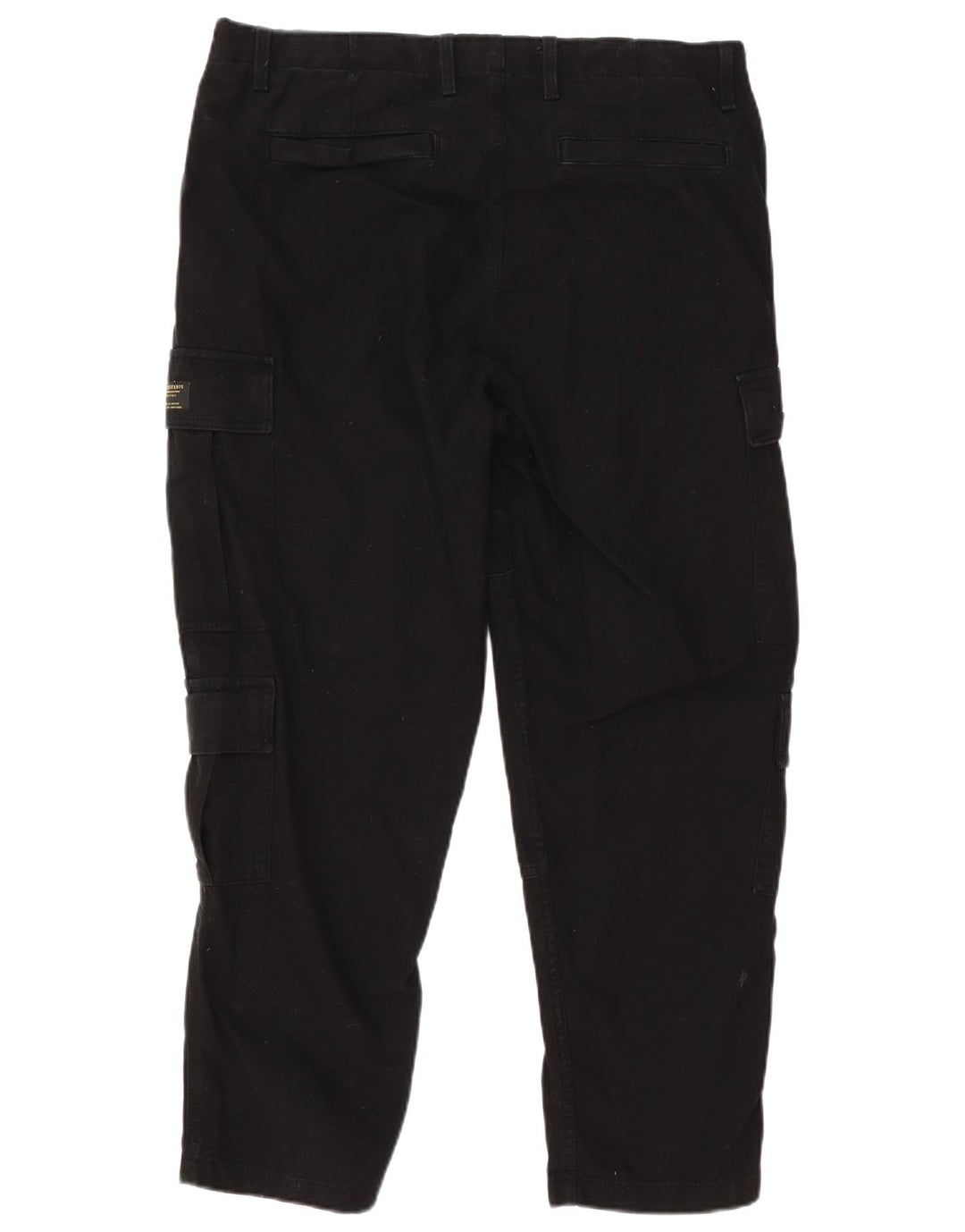 Pantaloni cargo dritti da uomo Zara EU 44 Large W34 L27 neri