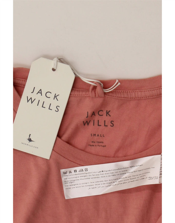 T-shirt da uomo Jack Wills Top piccola in cotone rosa