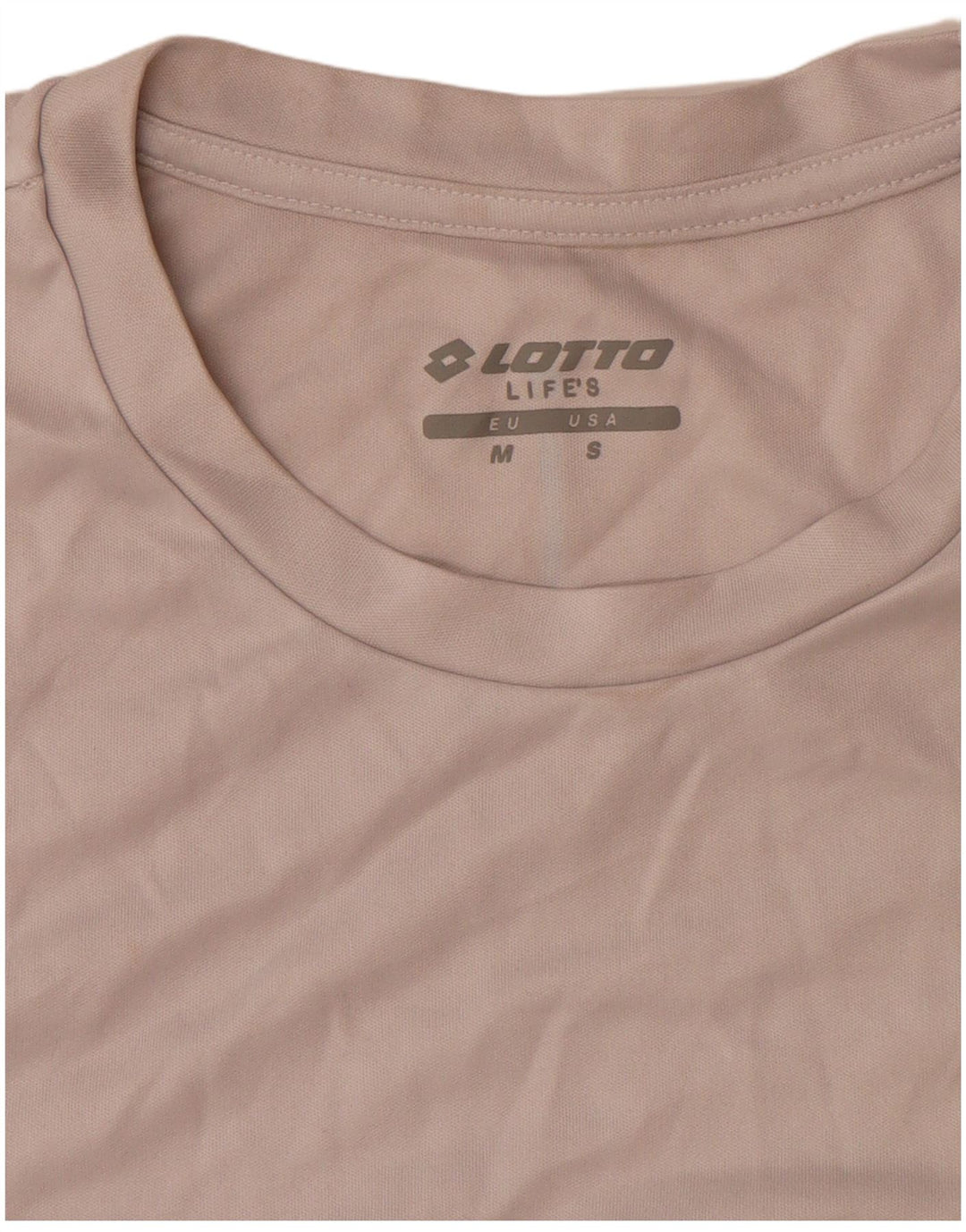 T-shirt da uomo Lotto Top in poliestere grigio medio