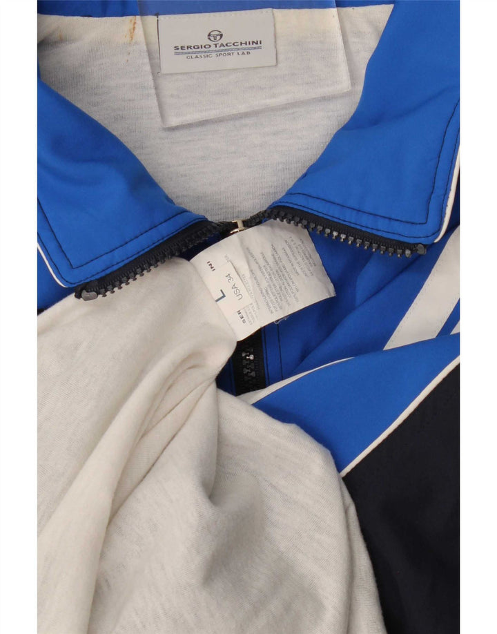 Giacca da uomo Sergio Tacchini Top Jacket Large Blu Navy Colourblock