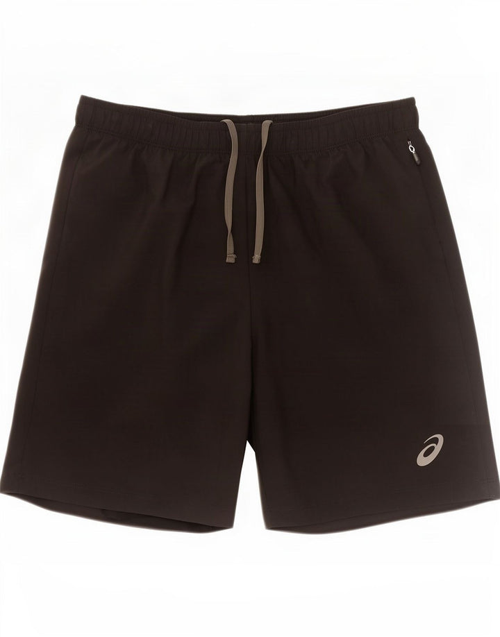 Pantaloncini sportivi da uomo Asics medio nero in poliestere