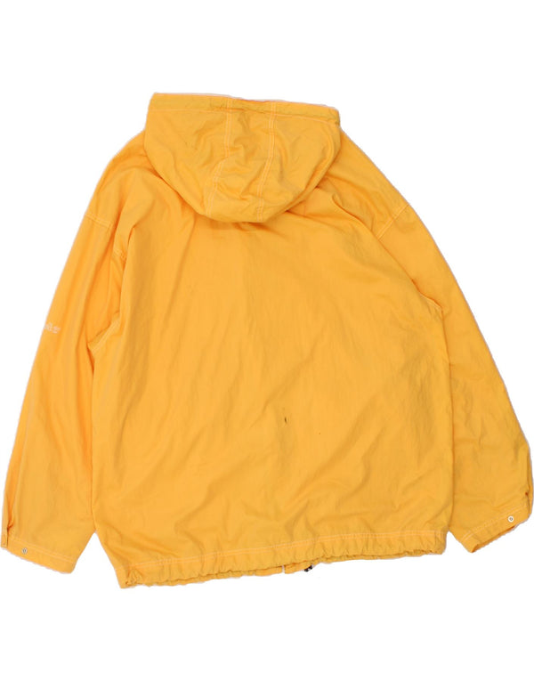 Giacca antipioggia con cappuccio da uomo TIMBERLAND UK 40 Large in nylon giallo