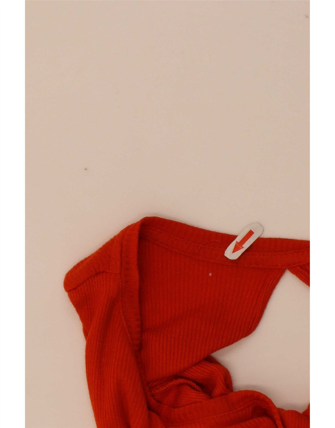 Topshop Abito lungo senza maniche da donna UK 8 piccolo rosso