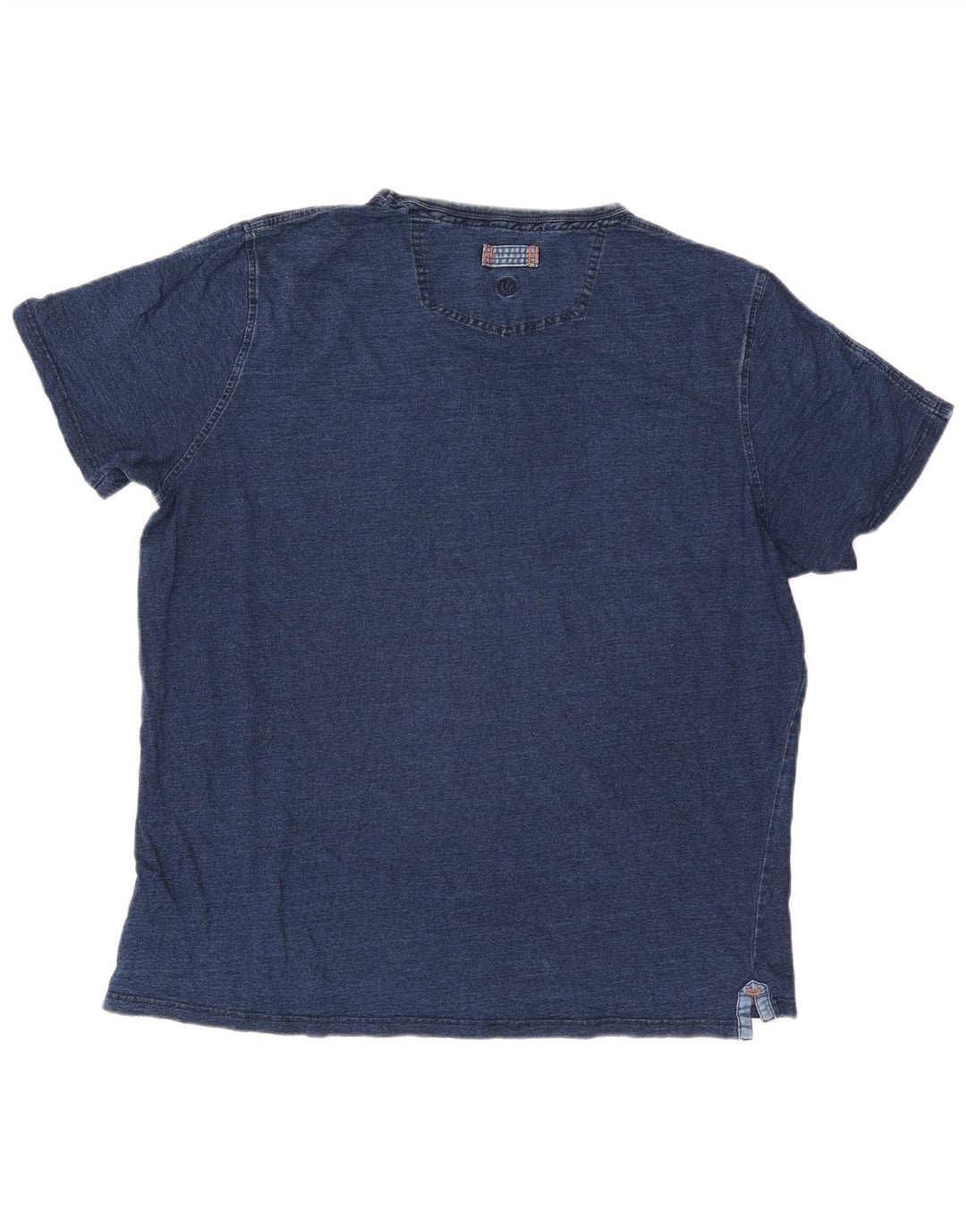 T-shirt indaco da uomo Fat Face Top 2XL cotone blu navy