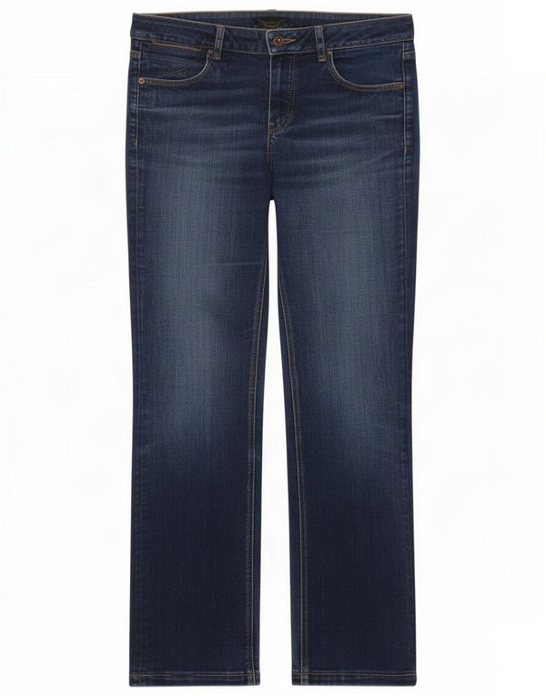 Massimo Dutti Jeans dritti da donna EU 42 Large W32 L30 Blu navy