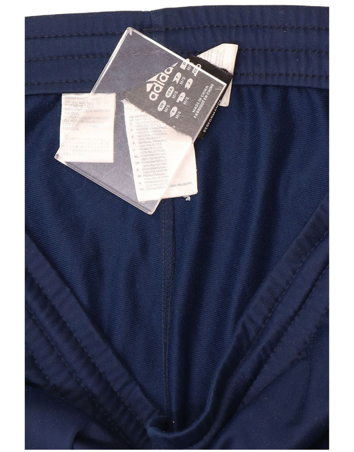Pantaloni da tuta da uomo Adidas medi in poliestere blu navy