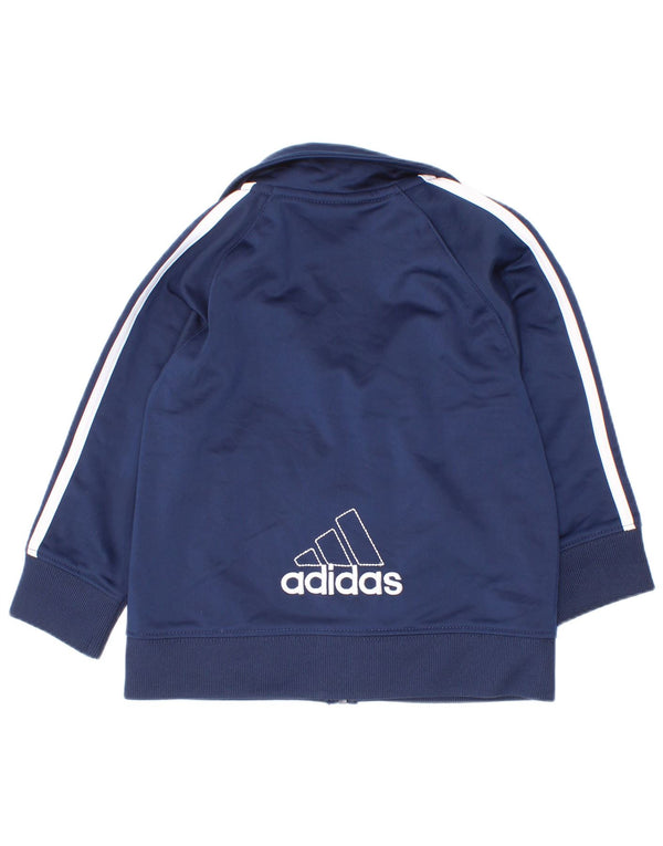 Giacca sportiva Adidas da bambino con grafica 12-18 mesi blu navy