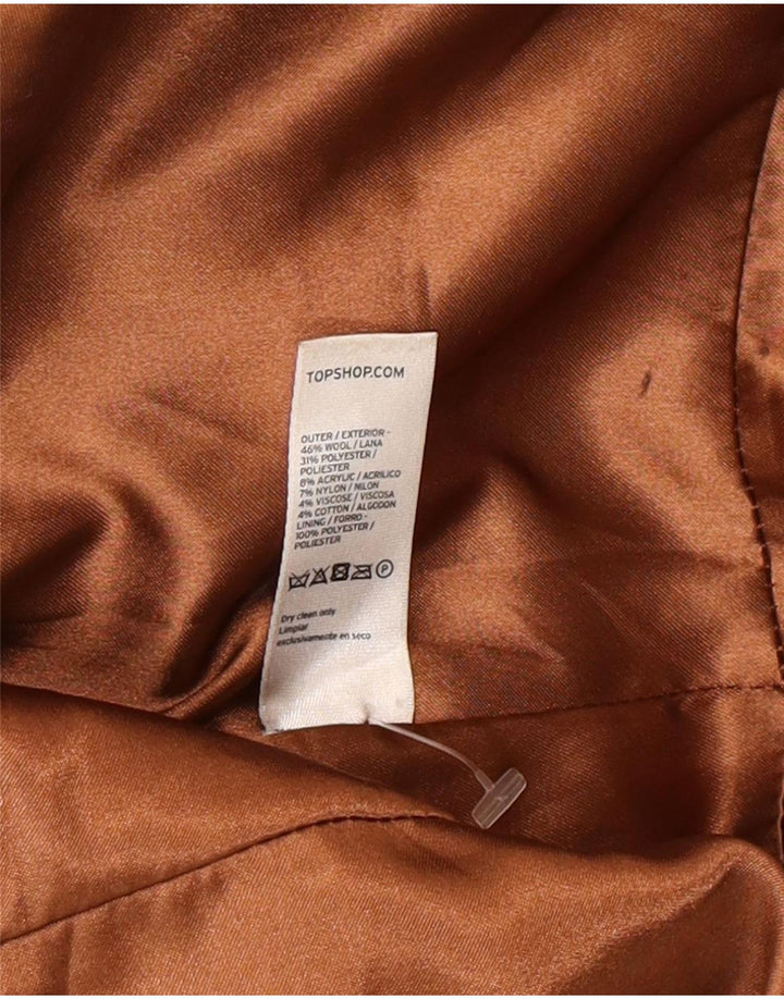 Cappotto da principessa da donna Topshop UK 12 lana nera media