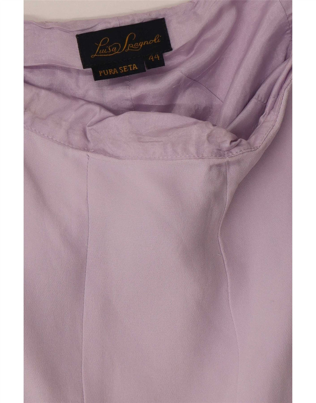 Gonna con volant da donna Luisa Spagnoli IT 44 media W30 seta viola