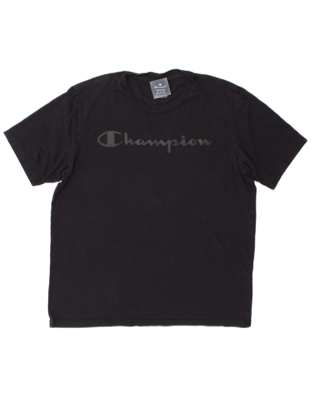T-shirt grafica da uomo Champion Top medio blu navy