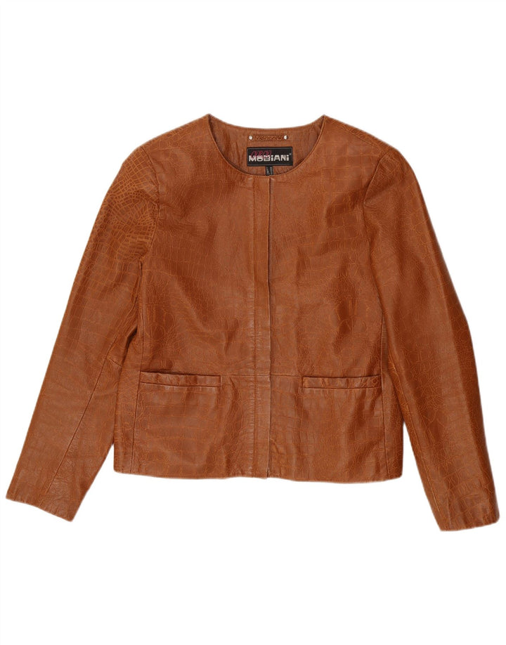 Giacca da donna Giorgio Mobiani UK 12 Marrone medio Stampa animalier