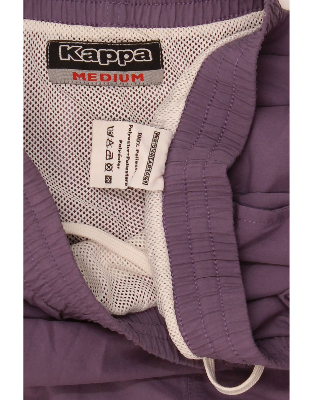 Pantaloncini sportivi da uomo Kappa in poliestere viola medio