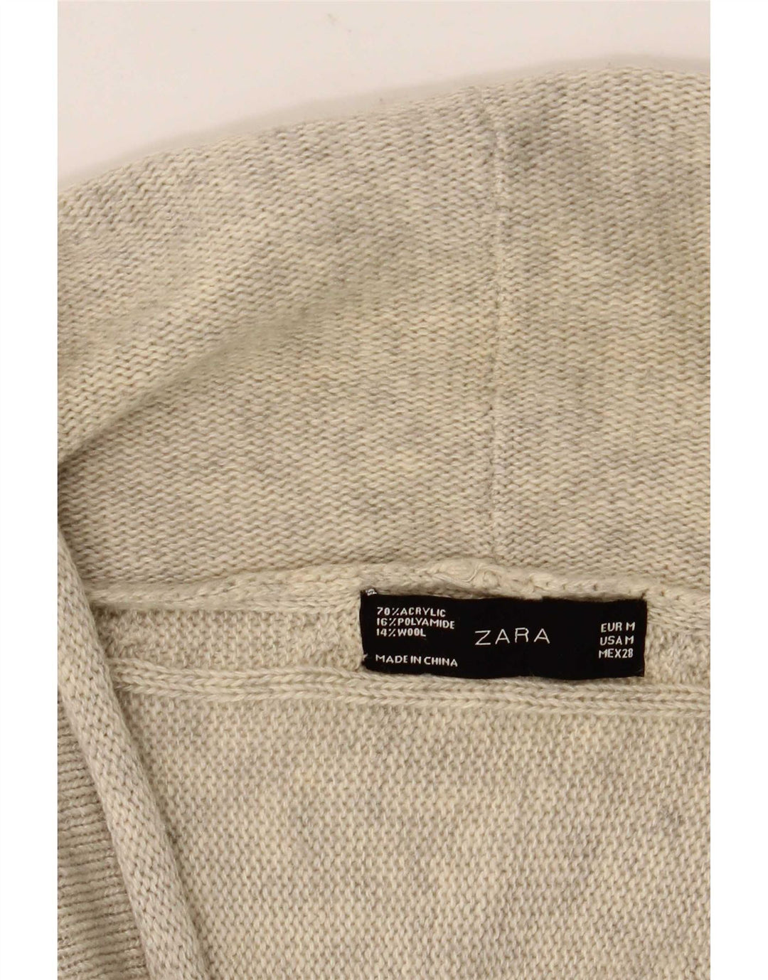 Maglione Bolero da donna Zara UK 12 Grigio medio chiazzato