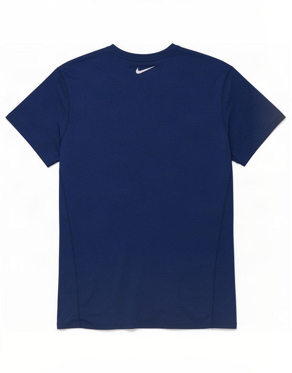 T-shirt Nike Dri Fit da uomo, piccola, in poliestere blu navy