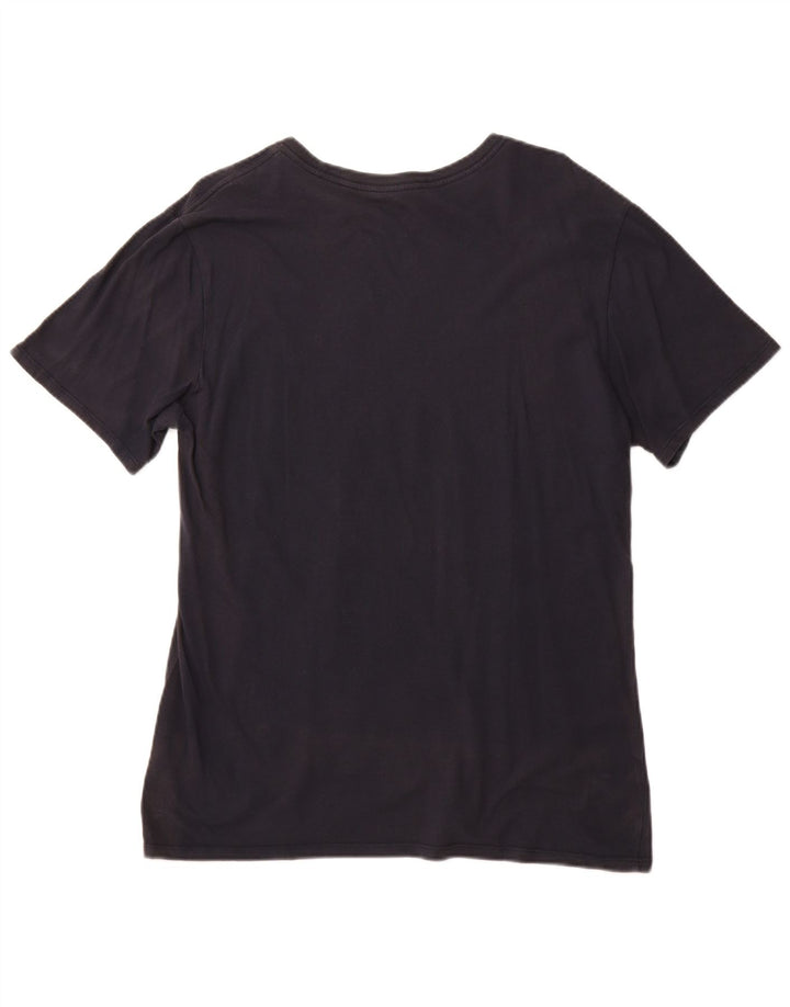 T-shirt grafica da uomo NIKE Top Large in cotone blu navy